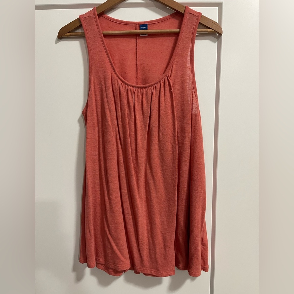 Old Navy Maternity/Nursing Coral Sleeveless Women's Top - Size Medium